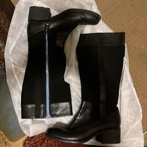 Indigo knee boot